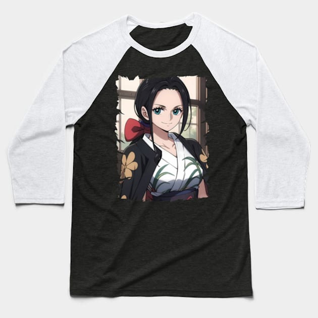 NICO ROBIN MERCH VTG Baseball T-Shirt by citrus_sizzle